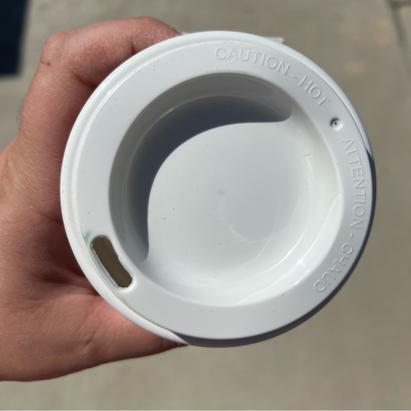 Starbucks Reusable Hot Cup White with Mistletoe - NEW - Picture 5 of 6